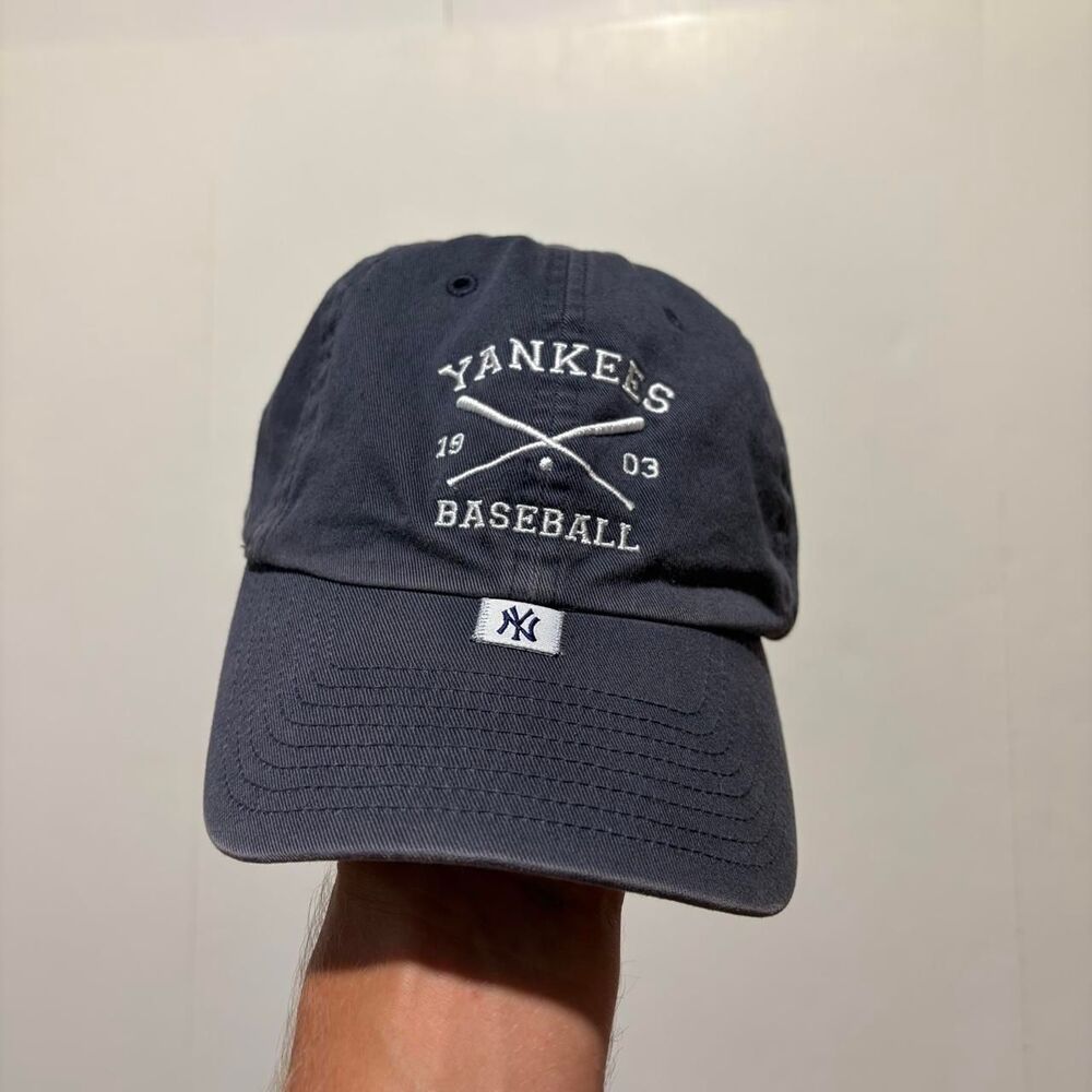 Unbranded Men's Navy and Grey Hat